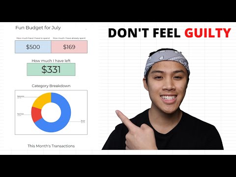 Stop Feeling Bad About Spending Money | Free Spreadsheet Template