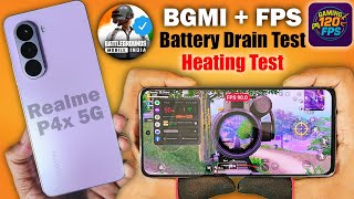 Realme P4x 5G BGMI Test With FPS Meter | BGMI Graphics Setting | P4x Heating Test