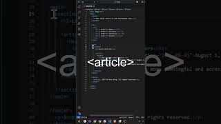 Stop Using div Everywhere! Learn Semantic HTML in 30 Seconds! #HTMLTips #SemanticHTML #FrontendDev