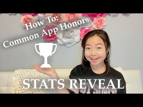 How I got into CALTECH/COLUMBIA/USC | COLLEGE APPLICATION STATS 2021 REVEAL PT.4: Common App Awards