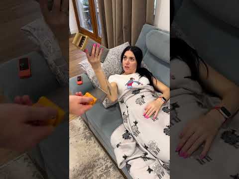 Funny family Husband helps wife