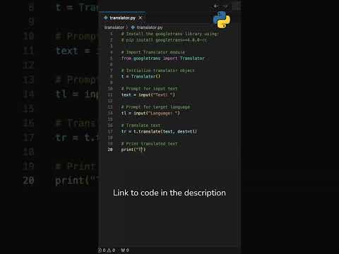 Build a Free Translator App in Python with Google Translate