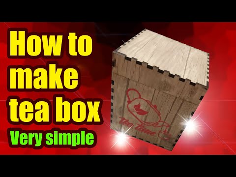 DIY tea box by CNC liser simple