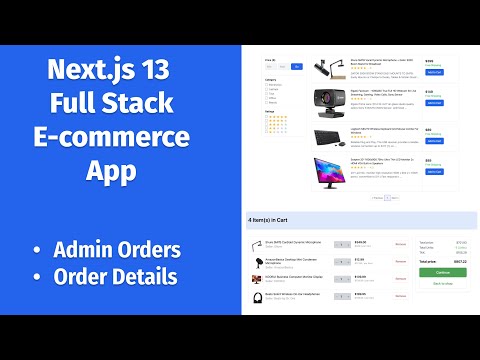 Next.js 13 Full Stack E-commerce App #28 | Get All Orders (ADMIN), Order Details