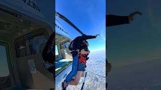 Skydiving at 13000 ft! #paragliding #skydiving #adventure #top #shorts #skydive #status