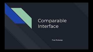Comparable Interface