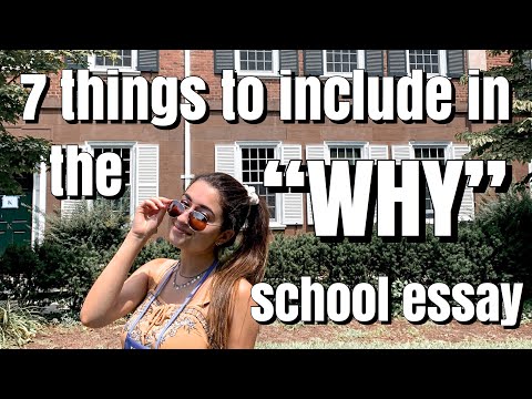 7 Things You NEED to Include in Your “Why” School Essay || Cecile S