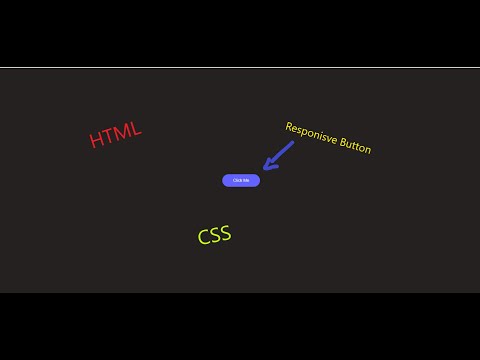 Responsive Button using HTML and CSS