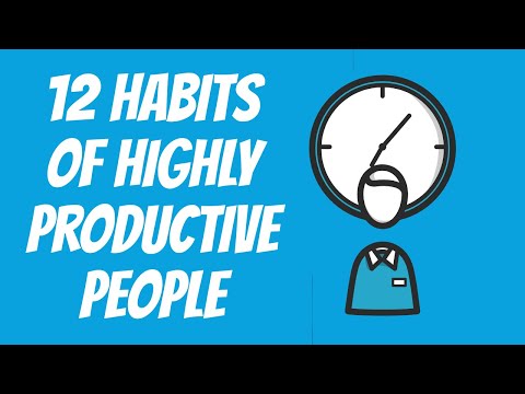 How to be Productive/ 12 Habits of Highly Productive People #jobtips #leadership #productive