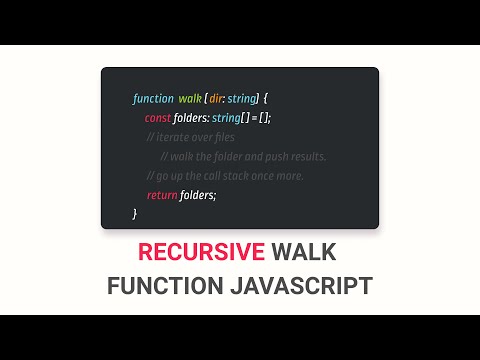 Walk a Filesystem Using Recursion & NodeJS
