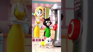 🤖 The High Tech Feeder Fiasco 🐾 #CartoonForKids # #CatAnimation #TechCartoon #FunCartoon