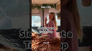 Sleeping at a Truck Stop #vanlife #camping