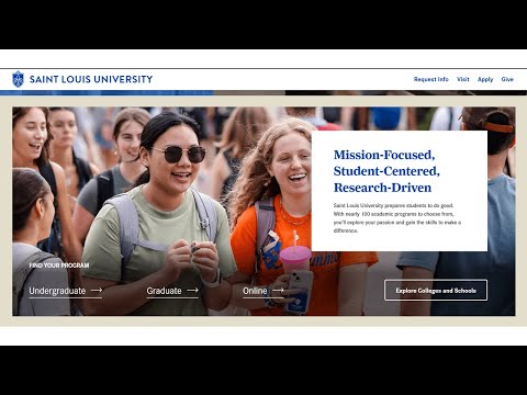 Saint Louis University Application procedure