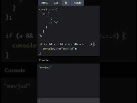 JS: optional chaining!