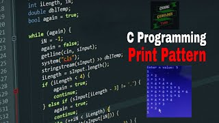 C Program to Print Pattern | #short | C Programming