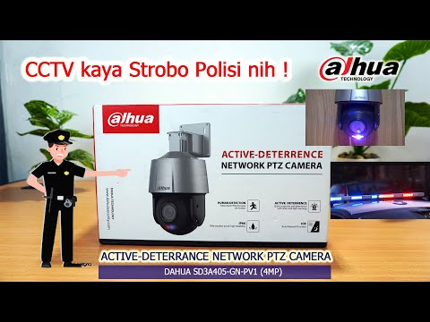 Selain bisa teriakin Maling, CCTV ini juga punya Strobo kaya Polisi, Maling minggat ! Dahua SD3A405