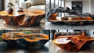 Nature Inspired Tree Stump Coffee table Design Ideas