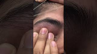 Eyebrow Threading Tutorial @glam.queen03 #trending #threading #eyebrows #glam #eyeliner#ytshorts