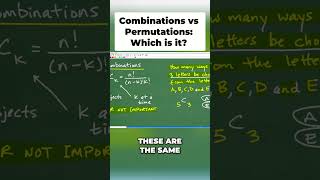Combinations Explained  Choosing 3 Letters from 5 #maths #maths #mathematics #education