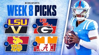 Picks for EVERY Top 25 game in College Football [Full Week 8 Predictions]