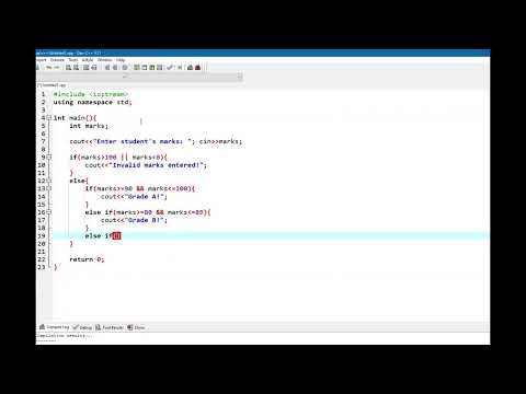 C++ easy program to calculate the grade of a student | urdu hindi | 2023