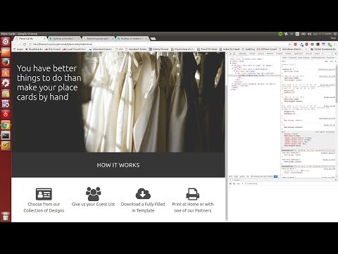 Making the Place Card Me Landing Page