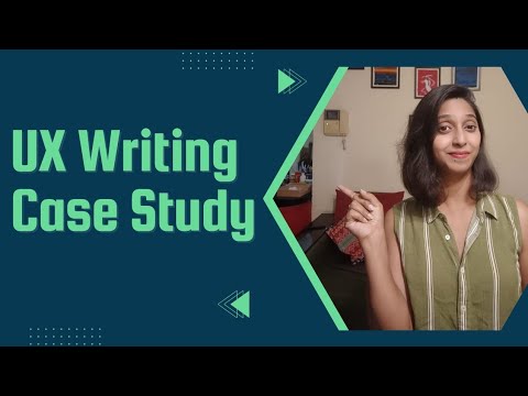 How to create a UX writing case study?
