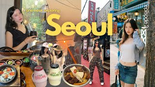 SEOUL KOREA VLOG 🎀 BEST Korean food, Han River picnic, trying Korean snacks, where to go in Seoul ♡