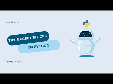 How To Use Try-Except to Handle Errors in Python - Full Crash Python Tutorial for Beginners