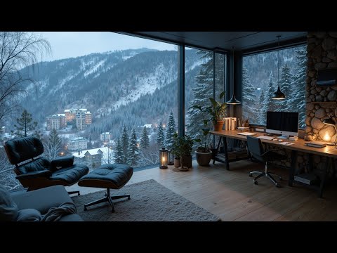 November Deep Focus Soundtrack ~ Winter Work Lounge Mix for Peak Productivity & Zen