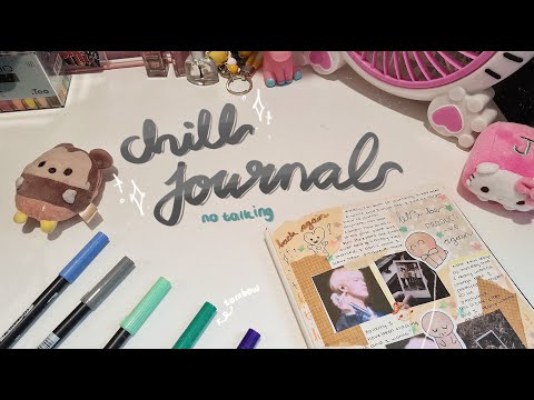 finally back to (kpop) journaling / no talking + piano in the bg