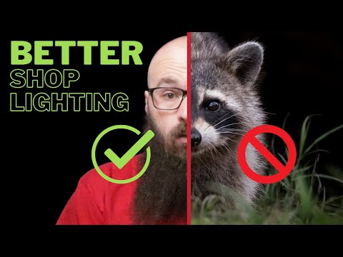 The Right and Wrong Lighting for a Woodshop, Tech and Tips