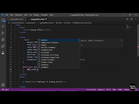 Creating a smooth Typing Effect with css
