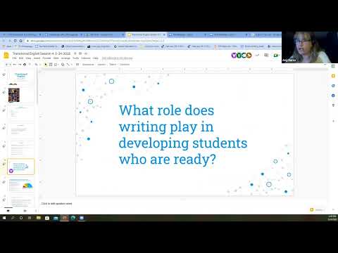 Transitional ELA: Starting the Journey Session 4