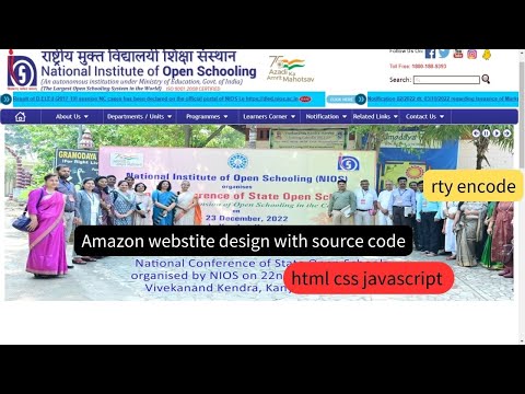 NIOS Clone Website | NIOS Big Updates | Good News | using html css