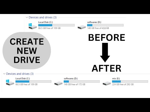 how to create partition in windows 10 | create partition | create new drive | add a partition | disk