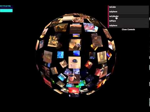 CSS3D animations with Three.js and Tween.js