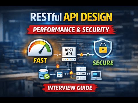 How RESTful API Design, Performance & Security | Explained  Backend Interview Question