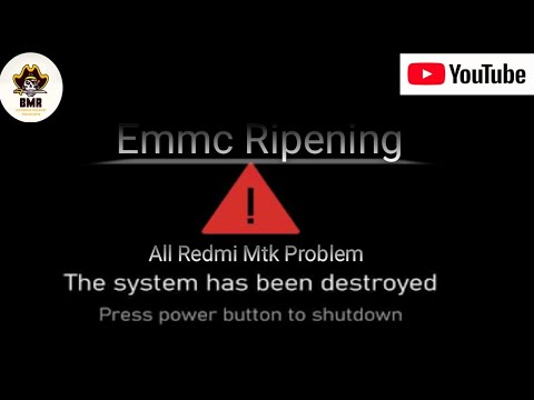 The System Has Been Destroyed || All Redmi Mtk Problem || Emmc Ripograming || Emmc Chenj Method ||