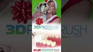 15% OFF at www.3DProBrush.com | PROMO CODE: SMILE | #secretsanta #secretsantagift #stockingstuffer