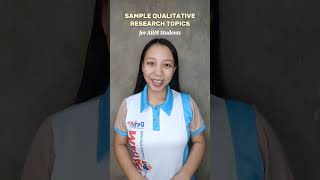 QUALITATIVE RESEARCH TITLES FOR ABM STUDENTS #researchtitle #qualitativeresearch #ABM