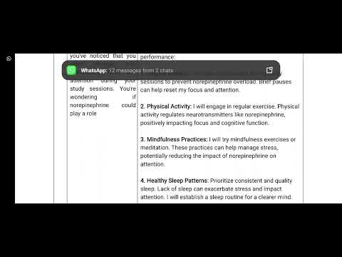 Psyp610 Assignment no 1 || Norepinephrine role in behaviour || 100% accurate solution