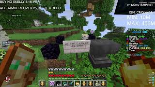 | DONUT SMP LIVE | GAMBLING TO 5B | 1M PER BASE | BUYING SKELLYS 1.1M PER |
