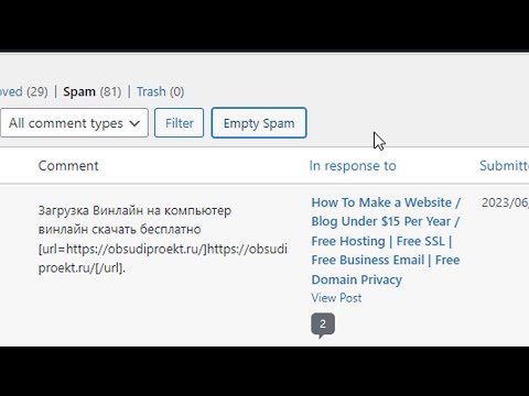 How to Delete All Spam Comments at Once on WordPress website