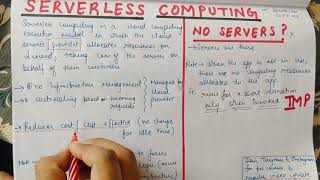 What Is Serverless Computing || Serverless Services || Serverless Architecture
