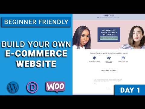 How to Make a Website For Selling Hair | E-commerce Website | Day 1