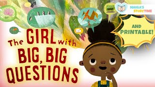 📚 THE GIRL WITH BIG, BIG QUESTIONS - Kids Books Read Aloud + PRINTABLE NAME PLATES