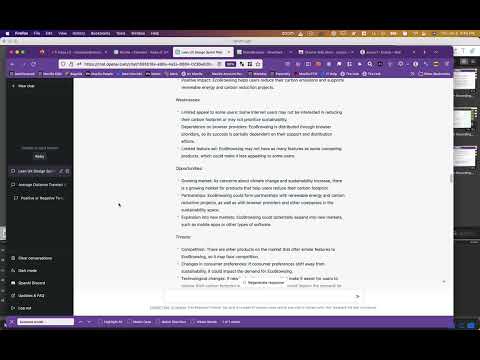 Using ChatGPT for business strategy and lean UX sprints