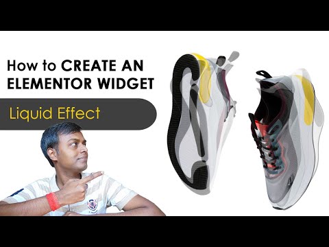 How to create an elementor widget (liquid effect)