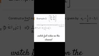 Construct a 3*2 order matrix | Class 12th Math Chapter-3 | Matrices